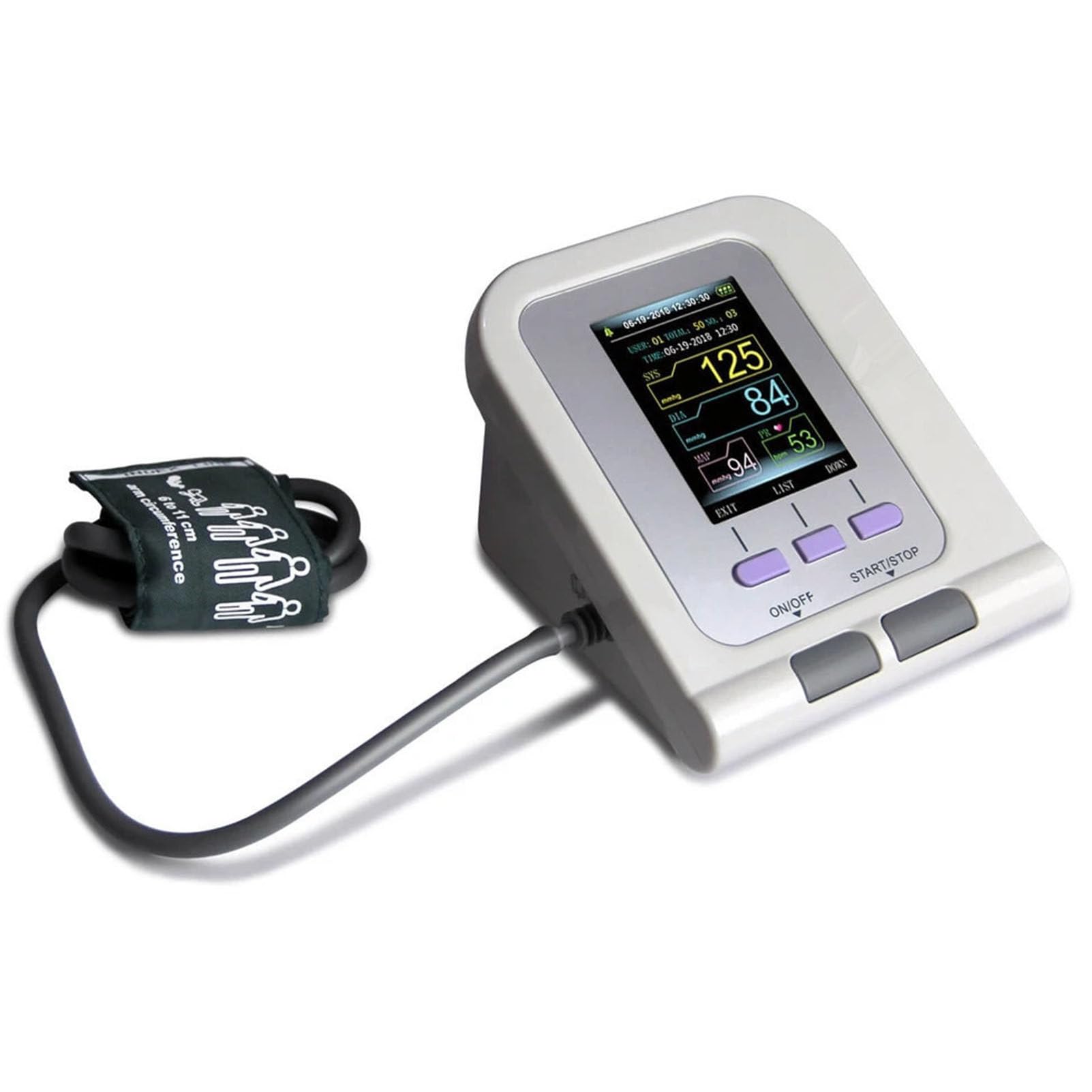 Tensiómetro veterinario para animales, tensiómetro automático digital con pantalla LCD y 3 brazaletes, ideal para perros, gatos y mascotas Cuidado de animales