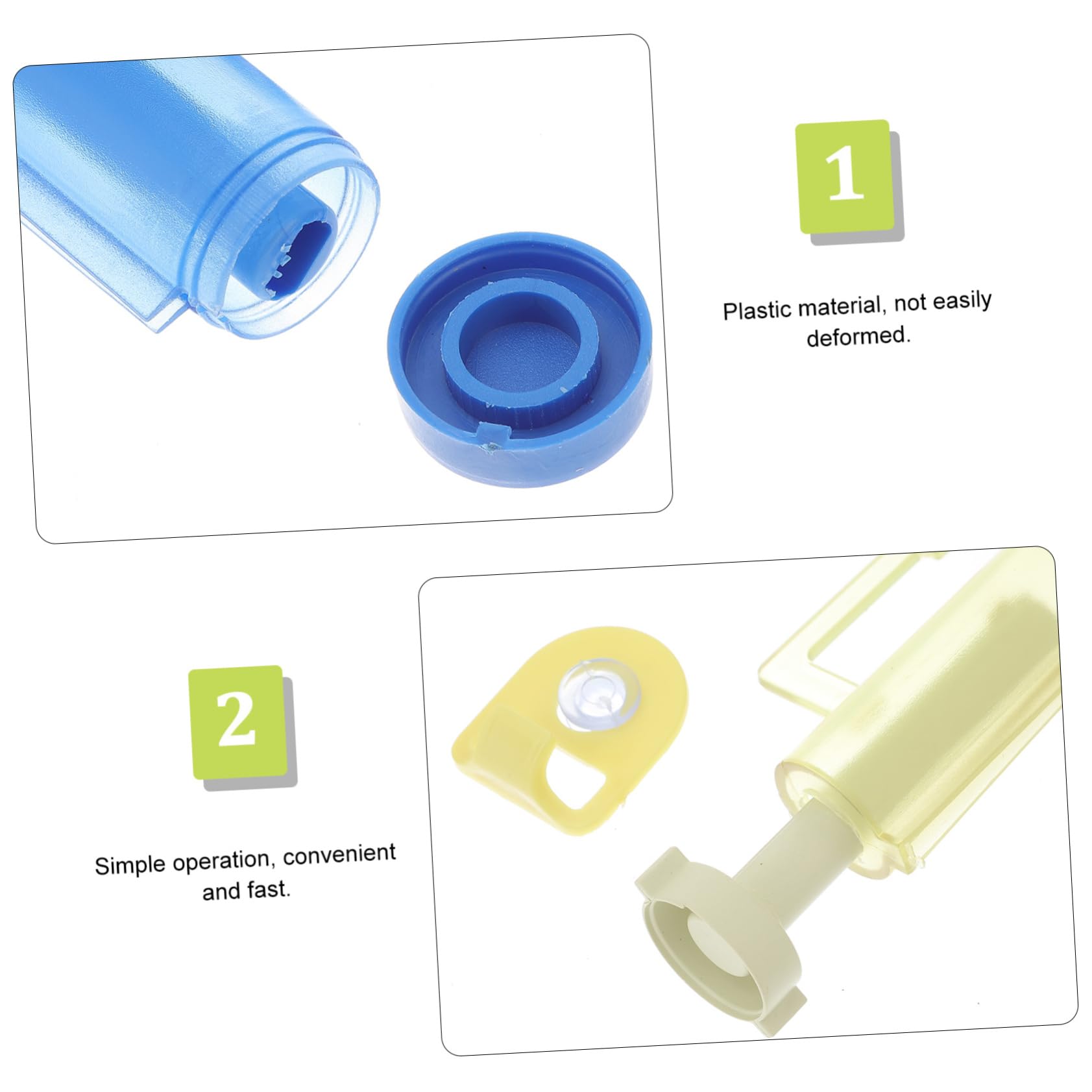 IWOWHERO Toothpaste Squeezer Suction Cup 5pcs Plastic Facial Toothpaste Extruder for Waste Reduction Easy Operation Random Color