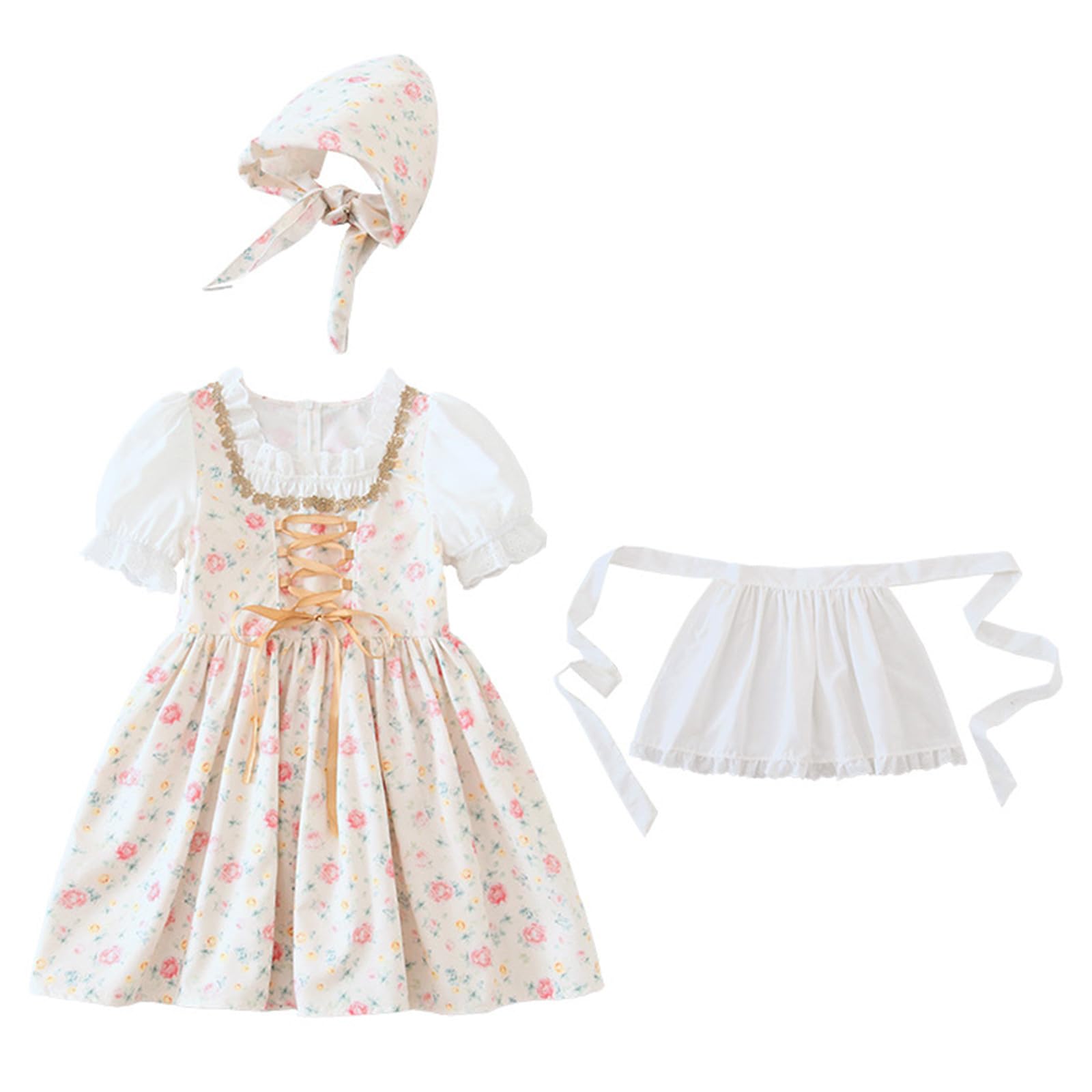 Dirndl Donna Lungo Abito da Cerimonia Donna Costume Bavarese Abito Tradizionale Abito Rurale Raffinato per Feste in Maschera e Eventi a Tema Birra Senza Restrizioni di Taglie Tracht Cameriera