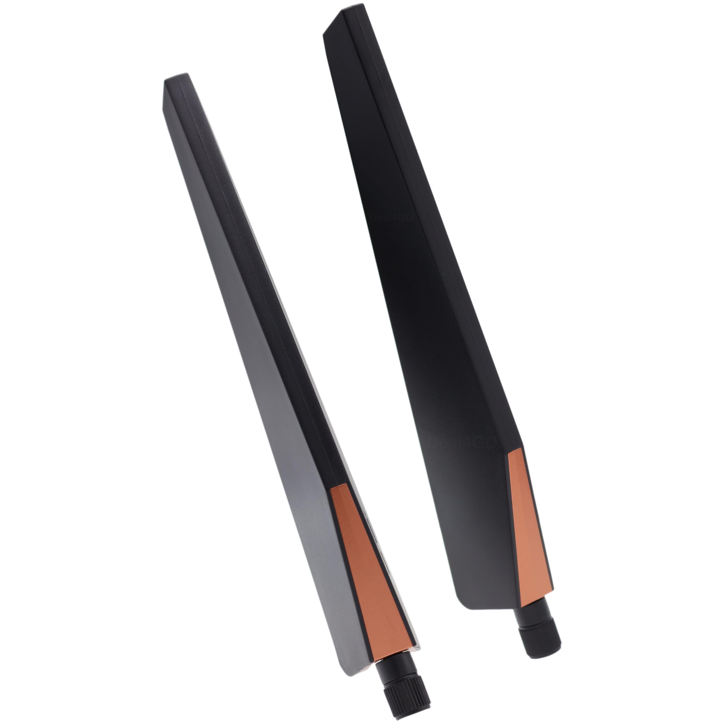 Deal4GO 2-Pack GENUINE High Gain SMA External WiFi Antenna PULLED from RT-AC5300 WLAN Card Wireless Router Antenna, Black, 5300ANT2