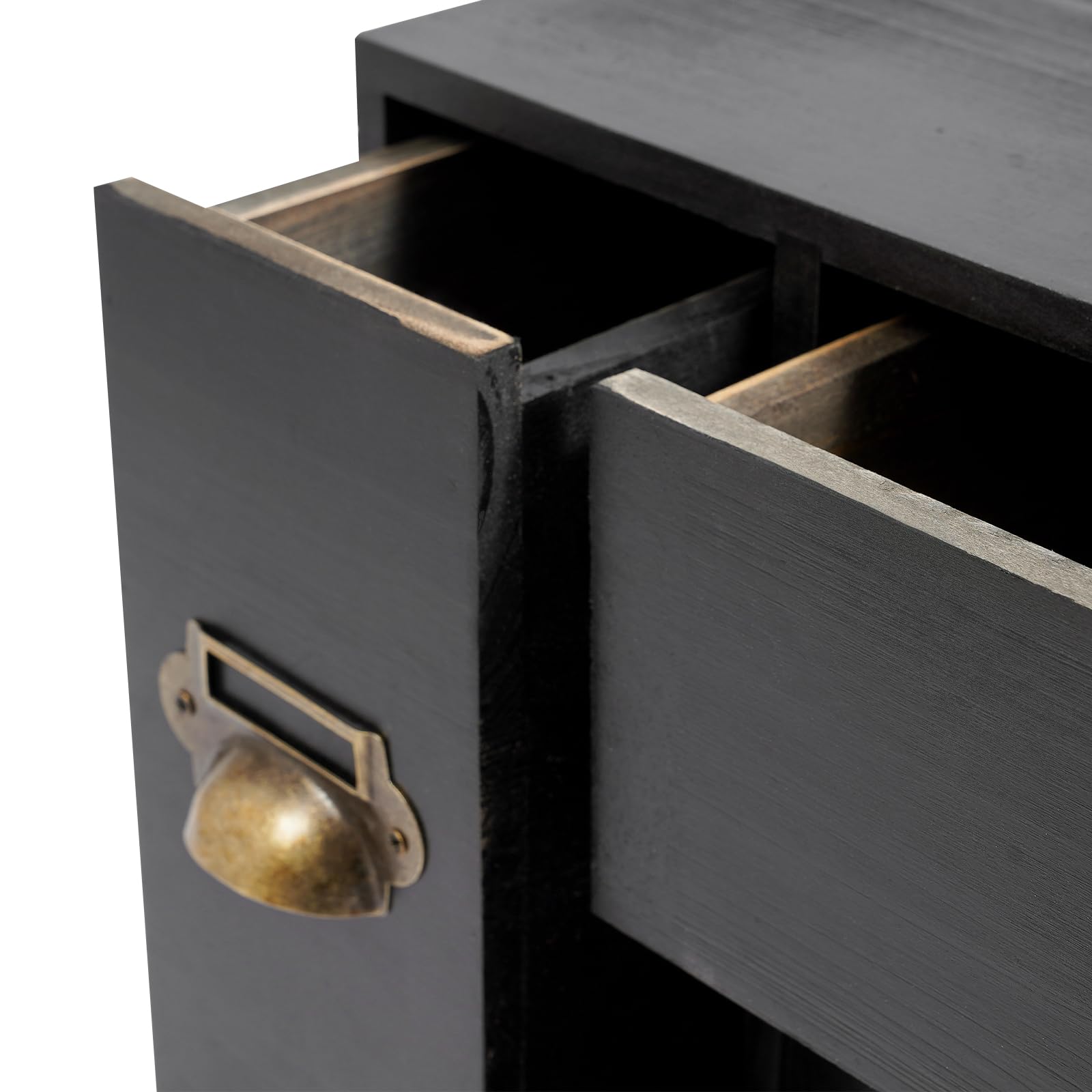 Schubladenschrank Holz Schreibtisch-Organizer mit Schubladen 53x16x42.4cm Aufbewahrungsschrank mit 14 Schubladen Vintage-Stil Tisch-Schubladen-Organizer Aufbewahrungsschrank Rustikal