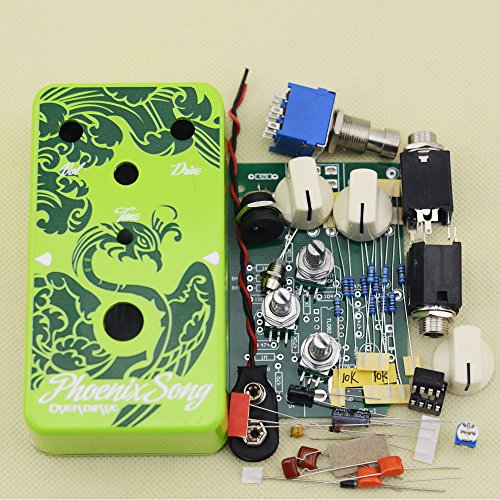 DIY Guitar Overdrive Pedal Effect Pedals Electric Effects Kit OD-1 Green Enclosure