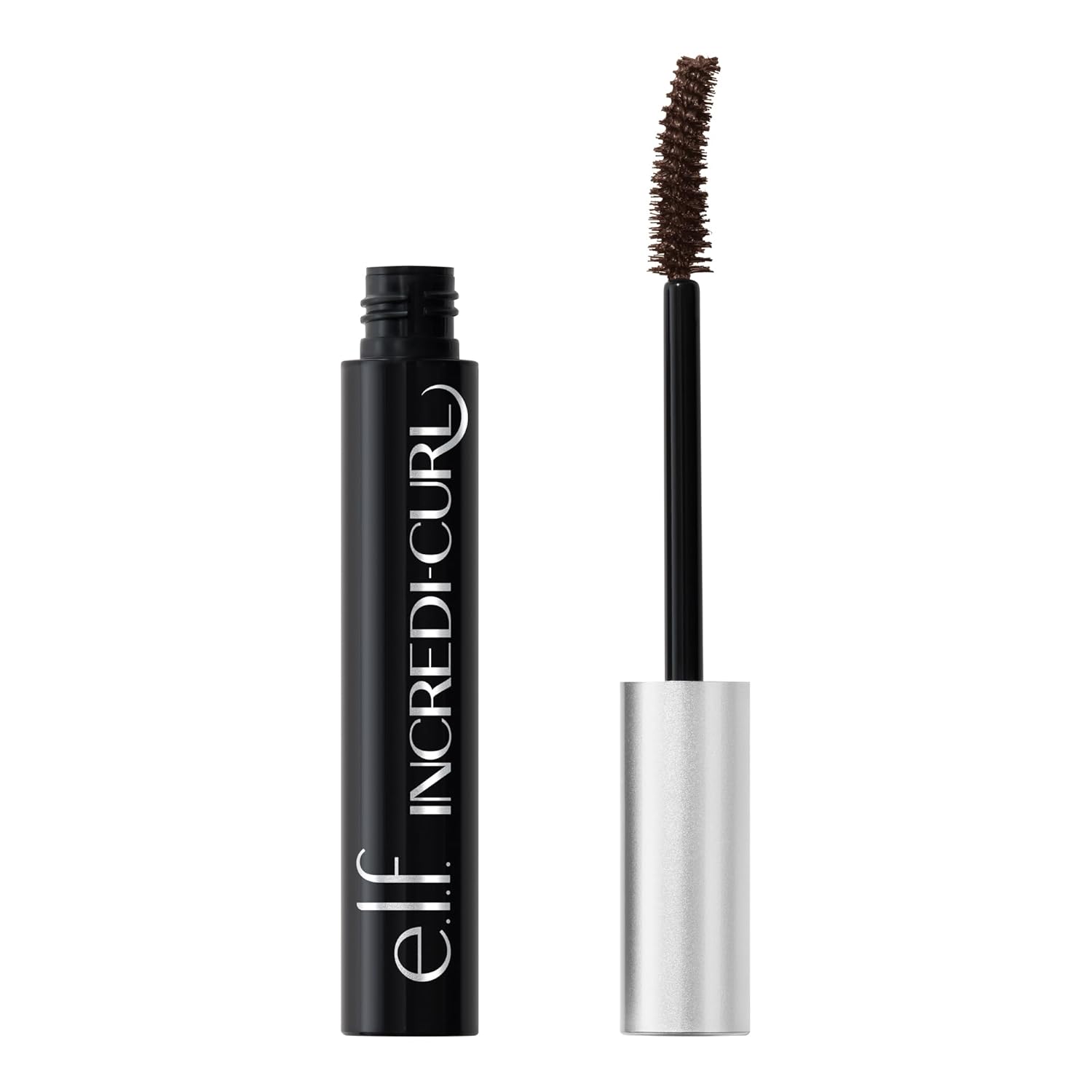e.l.f. Incredi-Curl Mascara, Volumizing Mascara For A Bold, Lasting, Lifted Curl, Smudge-Resistant Formula, Vegan & Cruelty-Free, Dark Brown