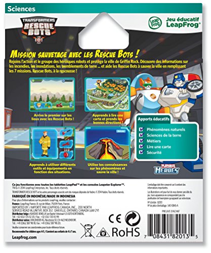 Leappad Leapster Explorer Jeu Transformers Rescue Bots - vue 4