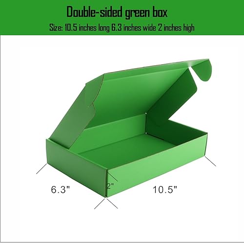 Miniatura 2 de Cajas de envío MEIANJU negras para envío, cajas de embalaje de 10 x 6 x 1.5 pulgadas de alto, 20 unidades para propuesta de dama de honor, boda,