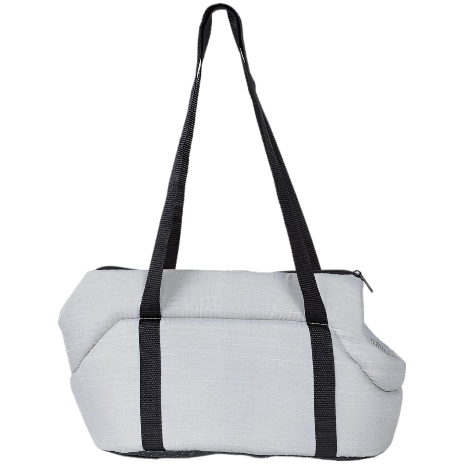Transporttasche für Haustiere, Faltbare Hundetasche und Katzentragetasche, EIN-Schulter-Handtasche, atmungsaktive Reisetasche für kleine Hunde, weiches Innenfutter, 45 x 22 x 20 cm, Grau