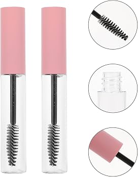 Minkissy 4 Leere Mascara- & Eyeliner-Tuben Mit Schattenspitzen – 10 Ml PET-Flaschen, Ideal Für DIY-Lipgloss & Aufbewahrung