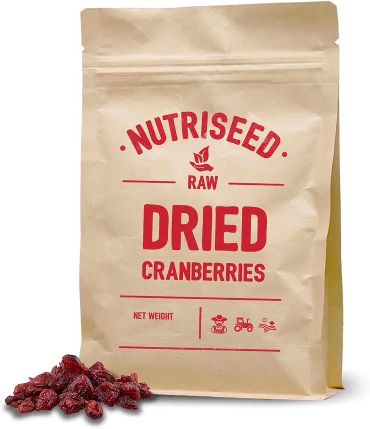 Dried Cranberries 2kg – Sweetened Cranberry with Sugar Infused – Sunflower Oil, Rich in Fibre, Antioxidants, Vitamins C, E & K, Boosts Immunity, Enhance Heart Health, Vegan-Friendly & Gluten Free