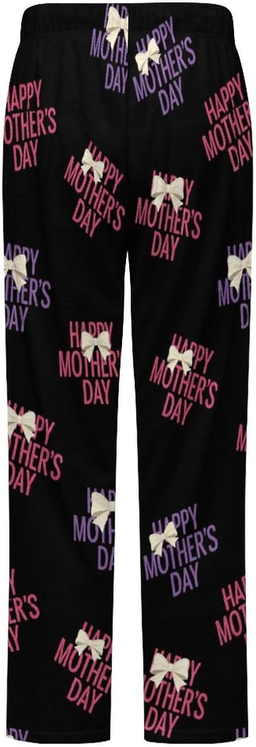 Cartoon Cow Womens Warm Sleep Pajama Pants Lounge Sleepwear Pants PJ Bottoms