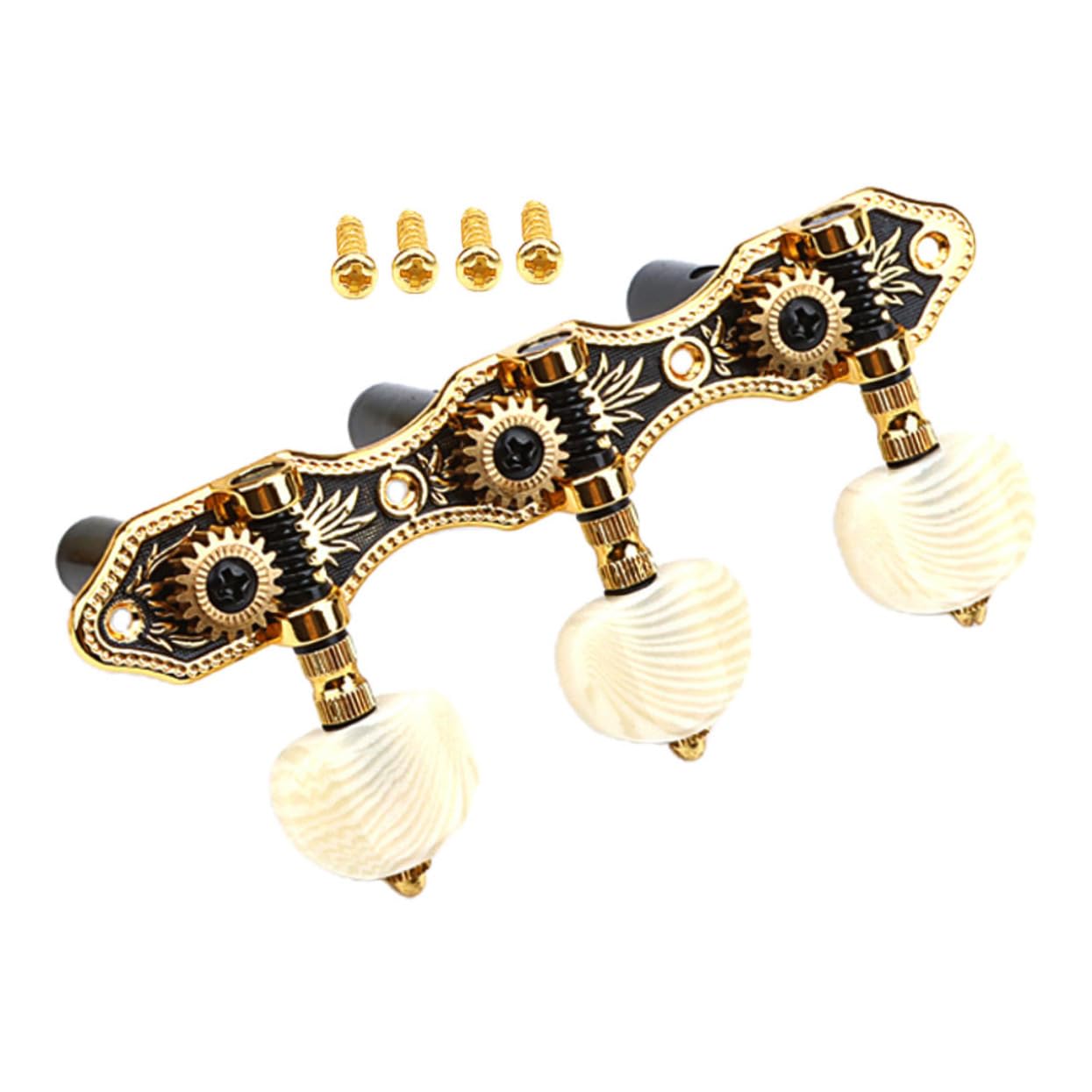 Levemolo 1satz Gitarre Stimmgerät Gitarrenstimmmechaniken Goldene Tuning Pegs Für Akustik Gitarren Präzise Stimmtechnik Für Musiker Aller Niveaus
