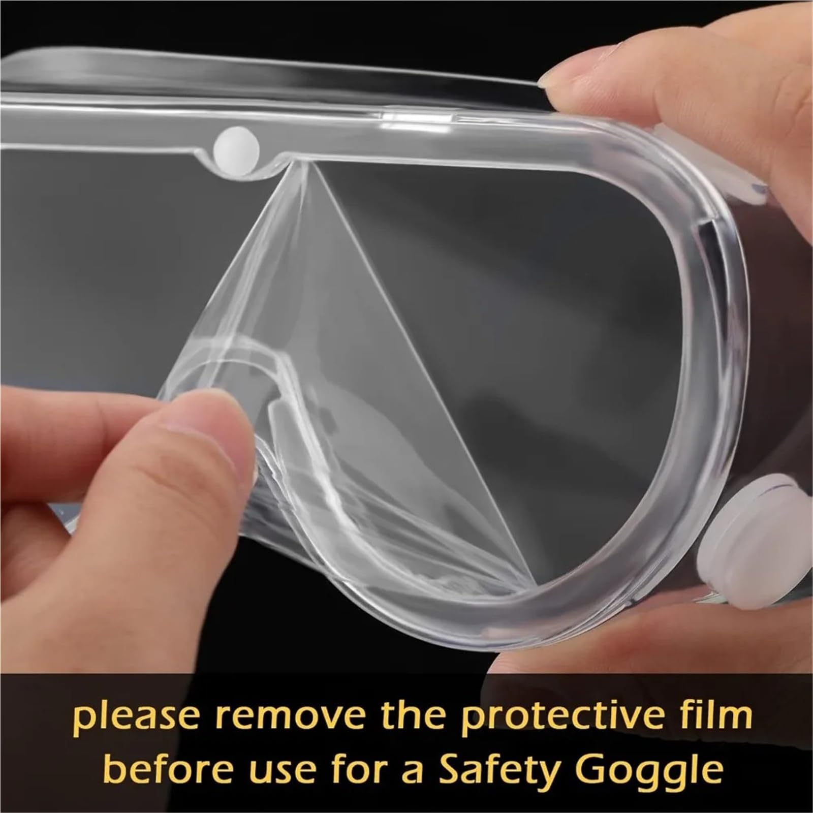 Genérico Paquete de 30 gafas de seguridad de laboratorio transparentes: protección ocular antivaho for hombres y mujeres.