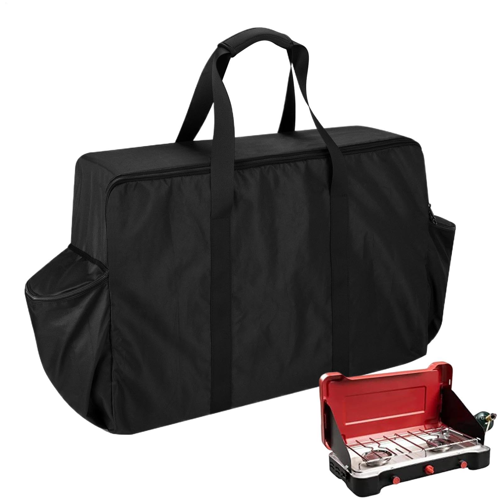 Borsa per attrezzi per barbecue, borsa per il trasporto della stufa esterna, borsa tote protettiva portatile per stufa, accessori per serbatoio pieghevoli, organizzatore esterno all'aperto, d