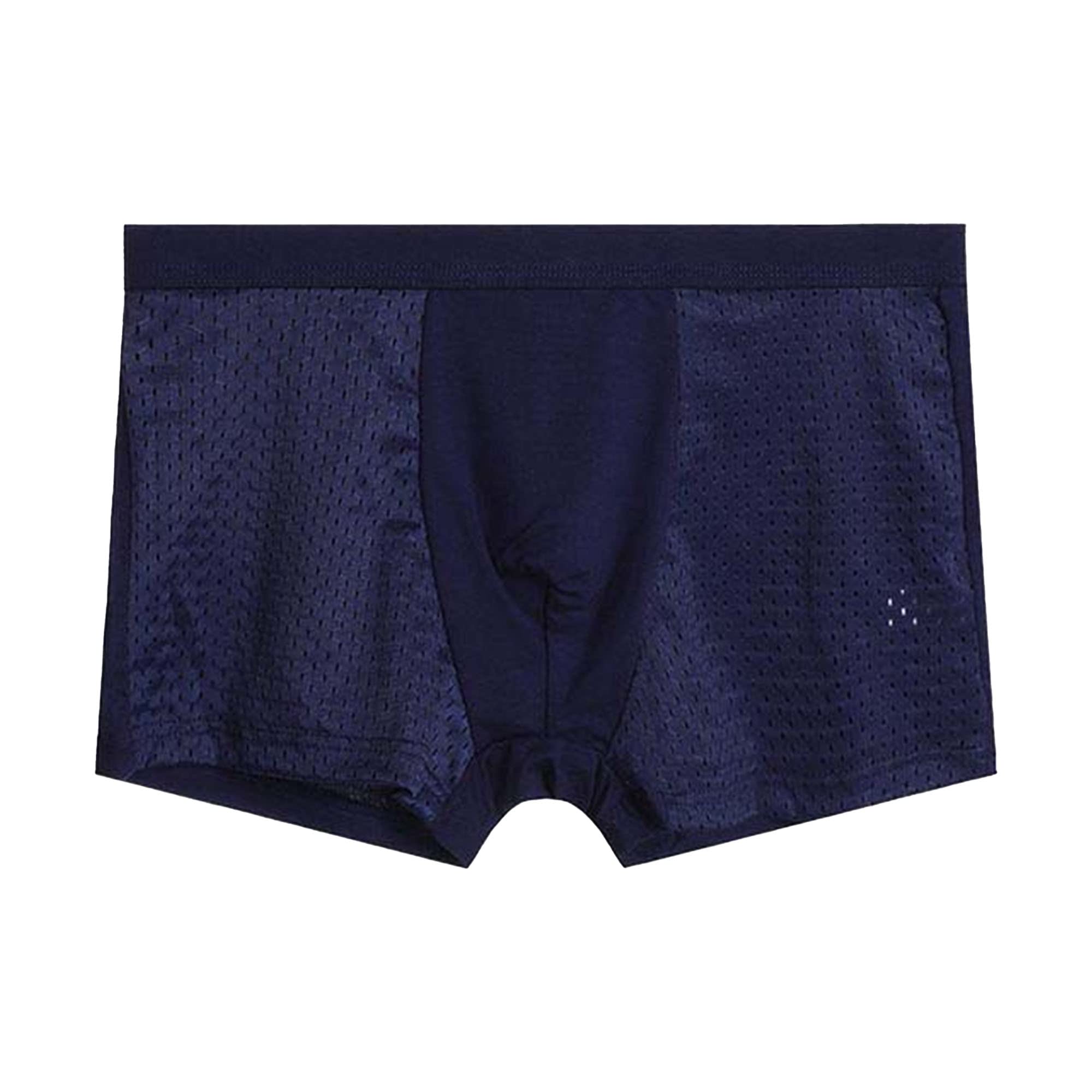 DGKaxiyaHM Mens Hollow Breathable Boxer Underwear - Ultra-Breathable Quick-Drying Comfortable Stylish Durable Blue-1PC 3X-Large