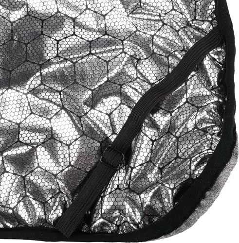 Flamingo Hundemantel Winter – Iglu Grau – 55cm – warm & modisch – Polyester – wasserabweisend – isothermische Innenschicht – reflektierend – Brust- & Bauchabdeckung – Geschirröffnung