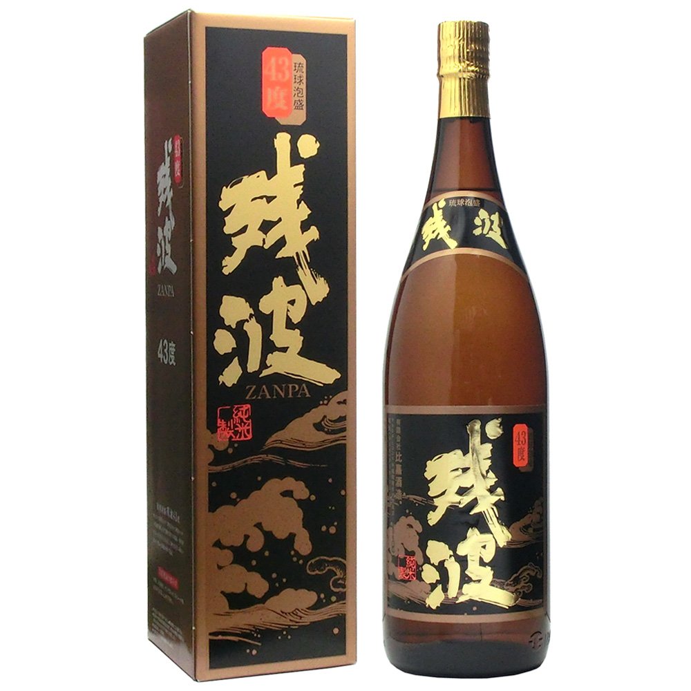泡盛　残波1800ml 一升43度 Amazon.co.jp: 比嘉酒造 単式43゜残波 1800ml [ 焼酎 43度 ] : 食品