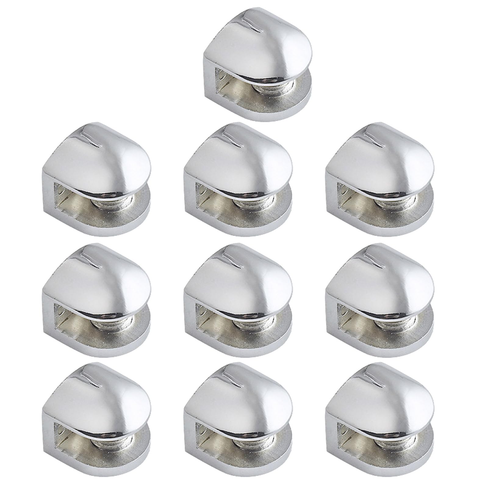 10 PCS Glass Fasteners Metal Support Display Showcase Tool Multifunctional Use in Home or Trade Show Rustproof Clips