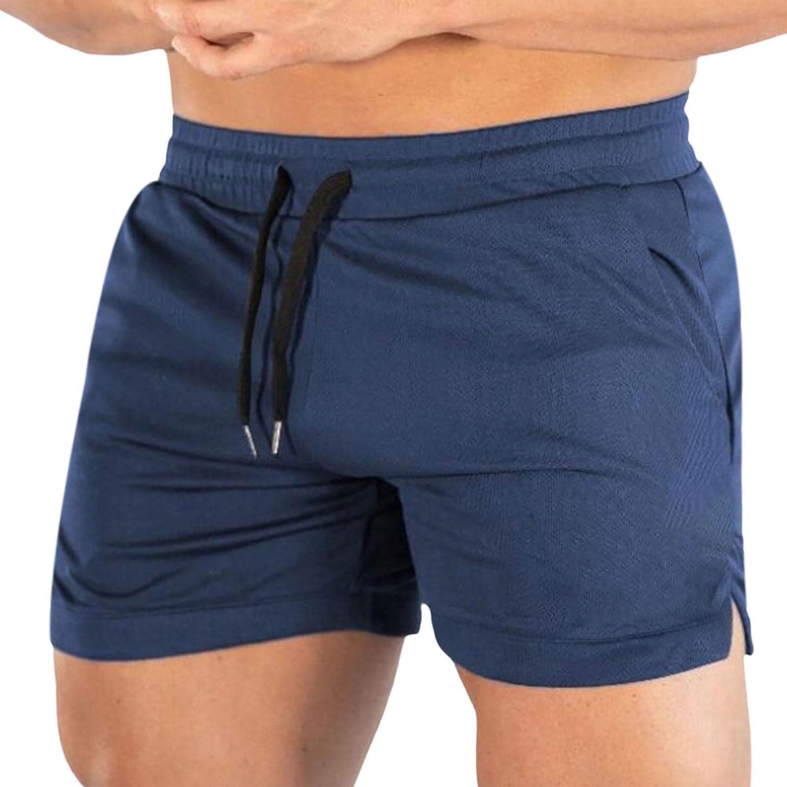 Quick-Dry Mesh Training Shorts for Men Tight-Fitting Sports Pants for Gym Breathable Stretchable Athletic Short