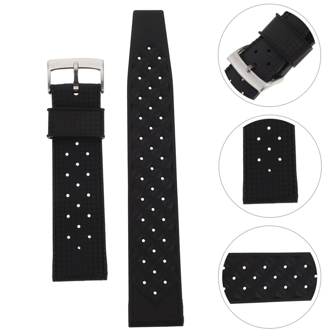 Hemobllo 2 Pièces Bracelet En Silicone Respirant Bracelets En Silicone Bracelet Noir Accessoires D'Été Bande De Smartwatch Accessoires De Smartwatch Bandes De Smartwatch Ceinture De Montre
