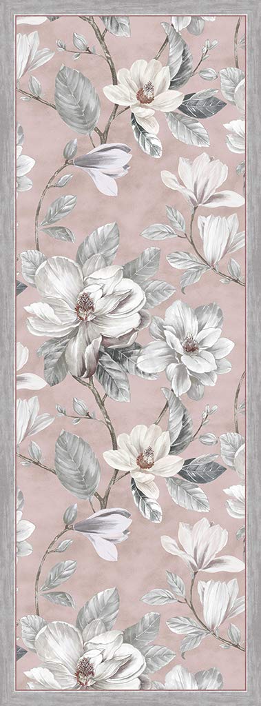 Vilber, Magnolia DU 04 Vinyl Rug, 52 x 140 x 0.22 cm, Pink, 52 x 140 cm (Rectangular)