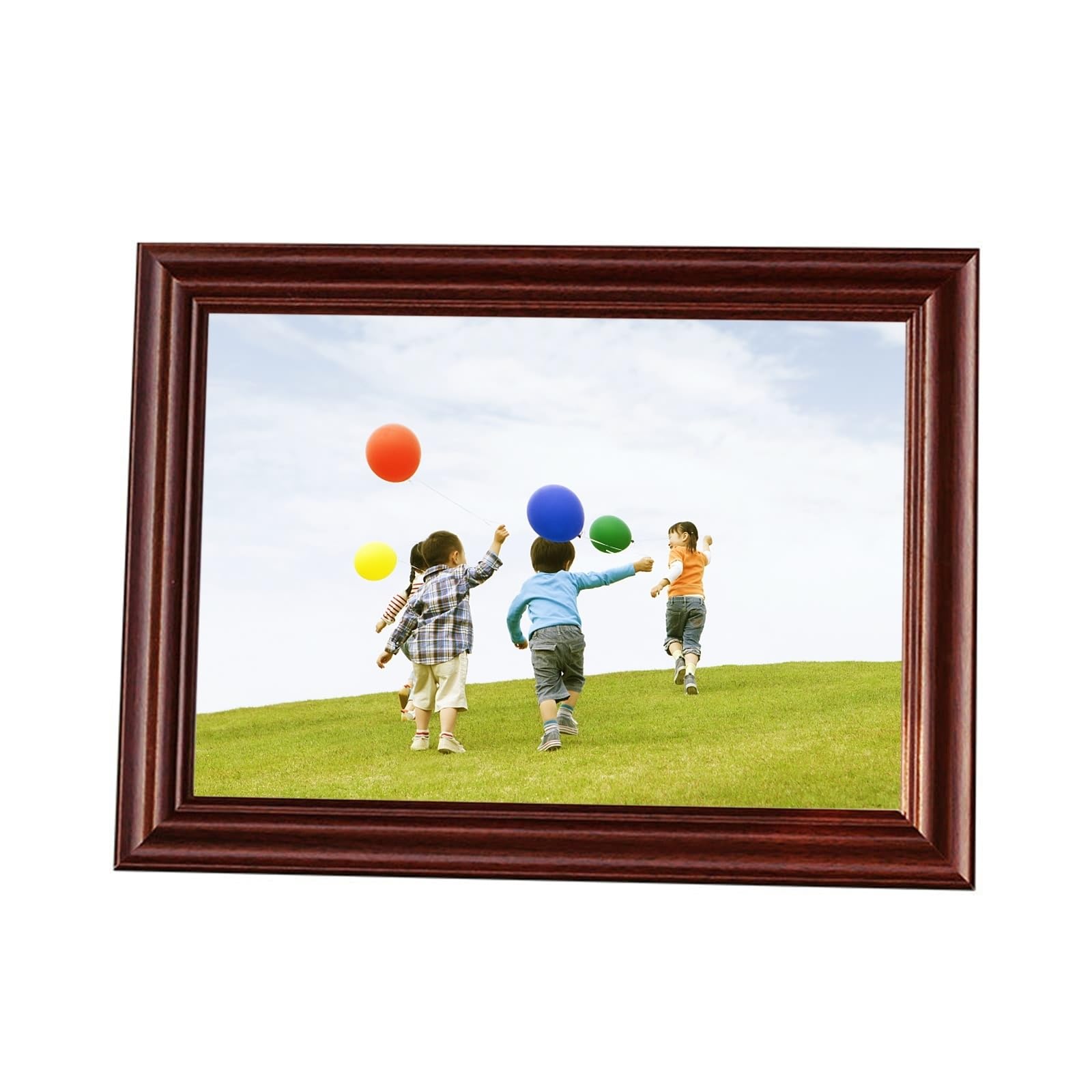 Fotorahmen MDF, Rechteck Walnussholz Bilderrahmen 26.67X38.1cm Wand Picture Frame für Fotos, Bilder, Poster Horizontal & Vertikal Anzeige