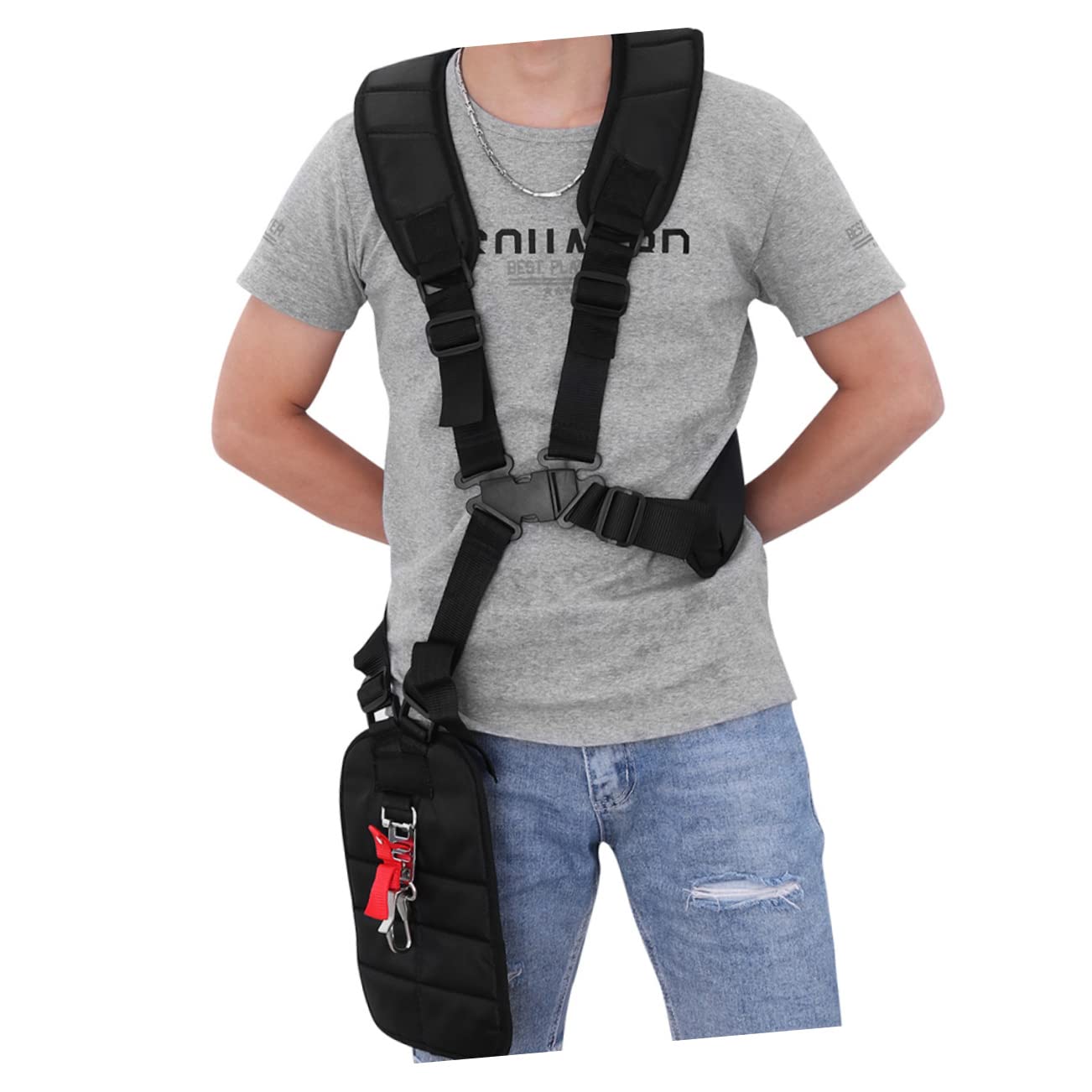 BESPORTBLE 2pezzi Cinghia Imbottita Professionale per Tosaerba Tracolla per Decespugliatori e da per Comfortevole e Stabile