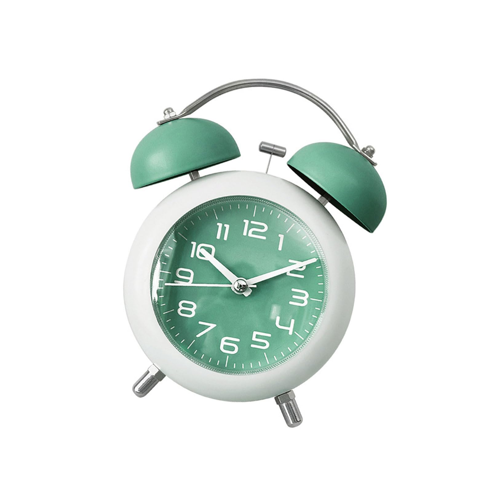 MHADBKH Analog Alarm Clock, Silents None Ticking Clock Battery Operated Table Clocks Bedside Alarm Clocks for Bedroom Home Bedside for Bedrooms