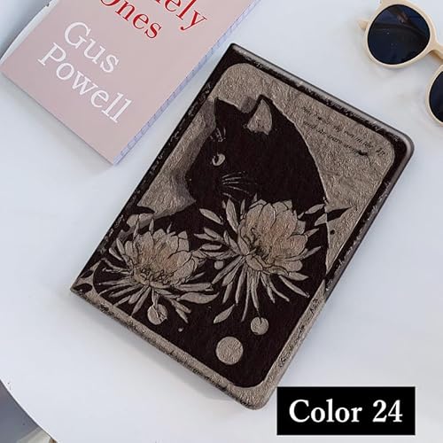 iPad Air 11 インチ M3 M2 (2025/2024) ケース 花柄 iPad Air 第4/5世代 10.9インチ ケース 花 可愛い レディース 柄付き フラワー オートスリープ ブック式 オリジナル 女性,Color 24