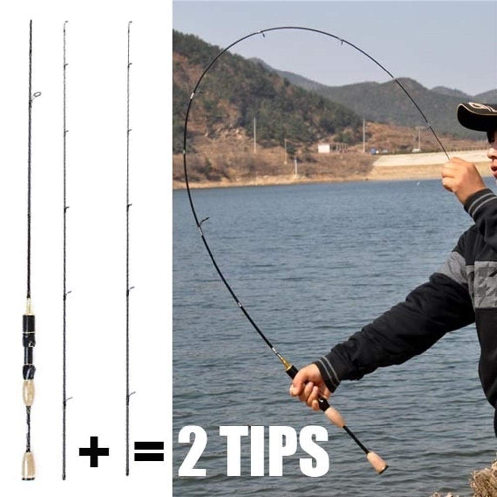Canna da Pesca Telescopica Rod 1.8m 0.8-5g Bait Peso Ultra Leggero 2-5LB Linea Light Canna da Pesca