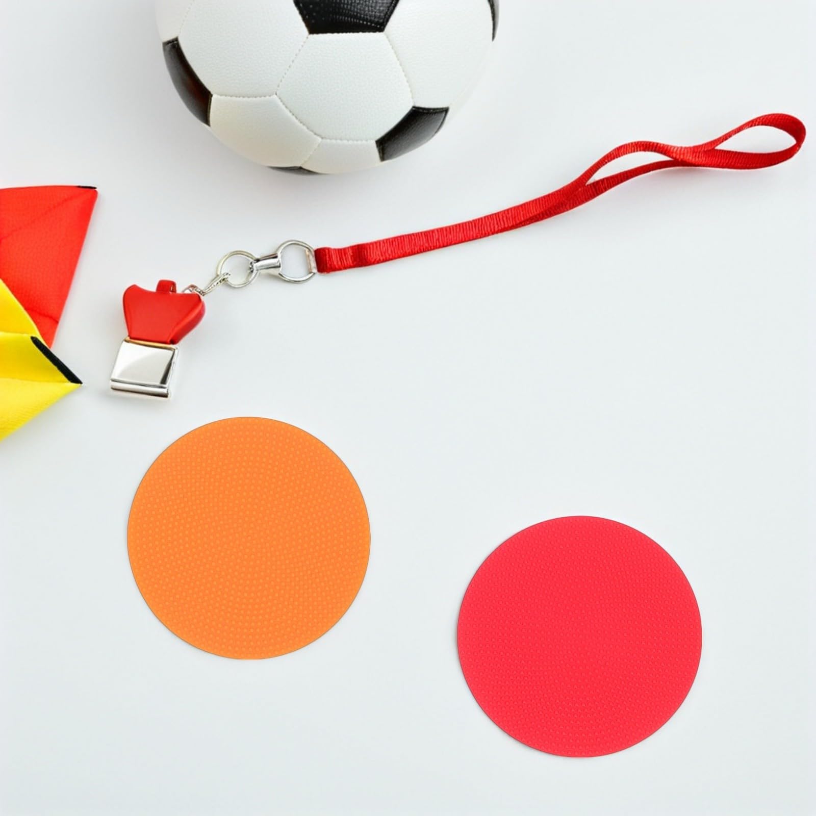 LALAFINA Coupe du Monde 6pcs Marqueurs de Points Football Entraînement en Plastique Antidérapants