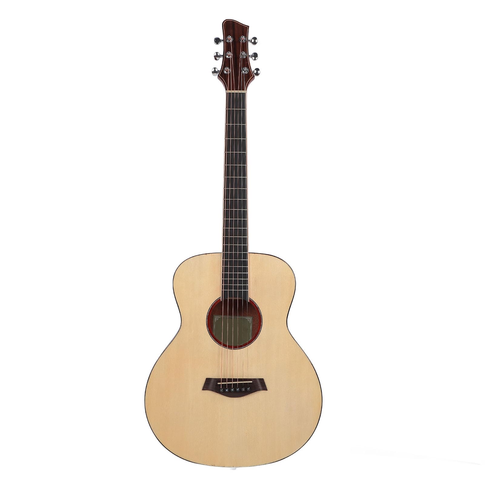 Folk Guitar Acoustic Guitar Irin 3670 36 Cal Drewniany Instrument dla Początkujących Dorosłych Dzieci, Maureta świerkowy z Tunerem Torebki (Nature Wood Kolor)