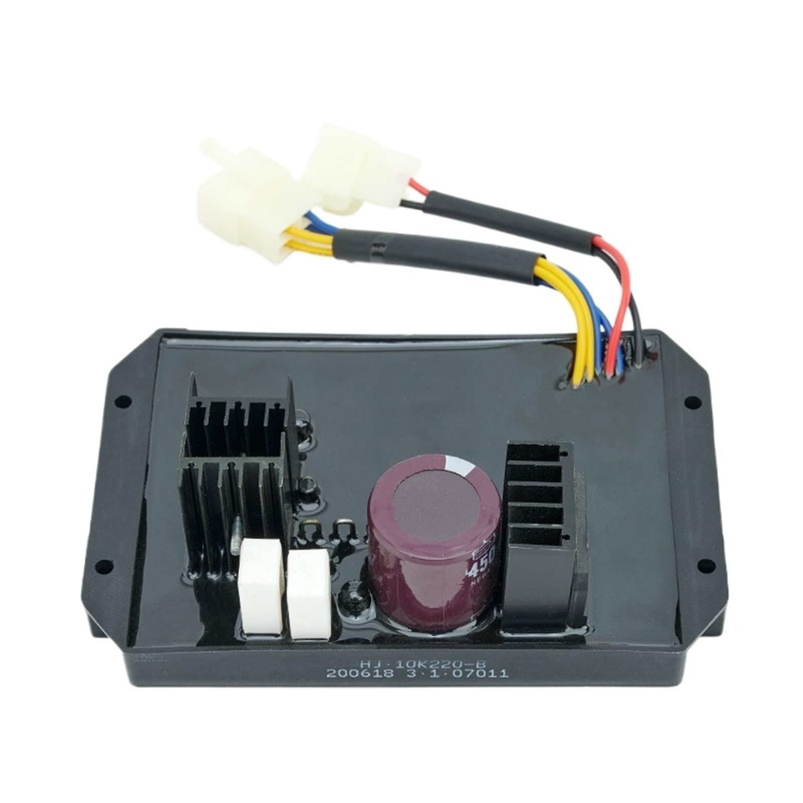 Generador diésel monofásico HJ.10K220-B de 10 kW con regulador de voltaje AVR de 6 cables