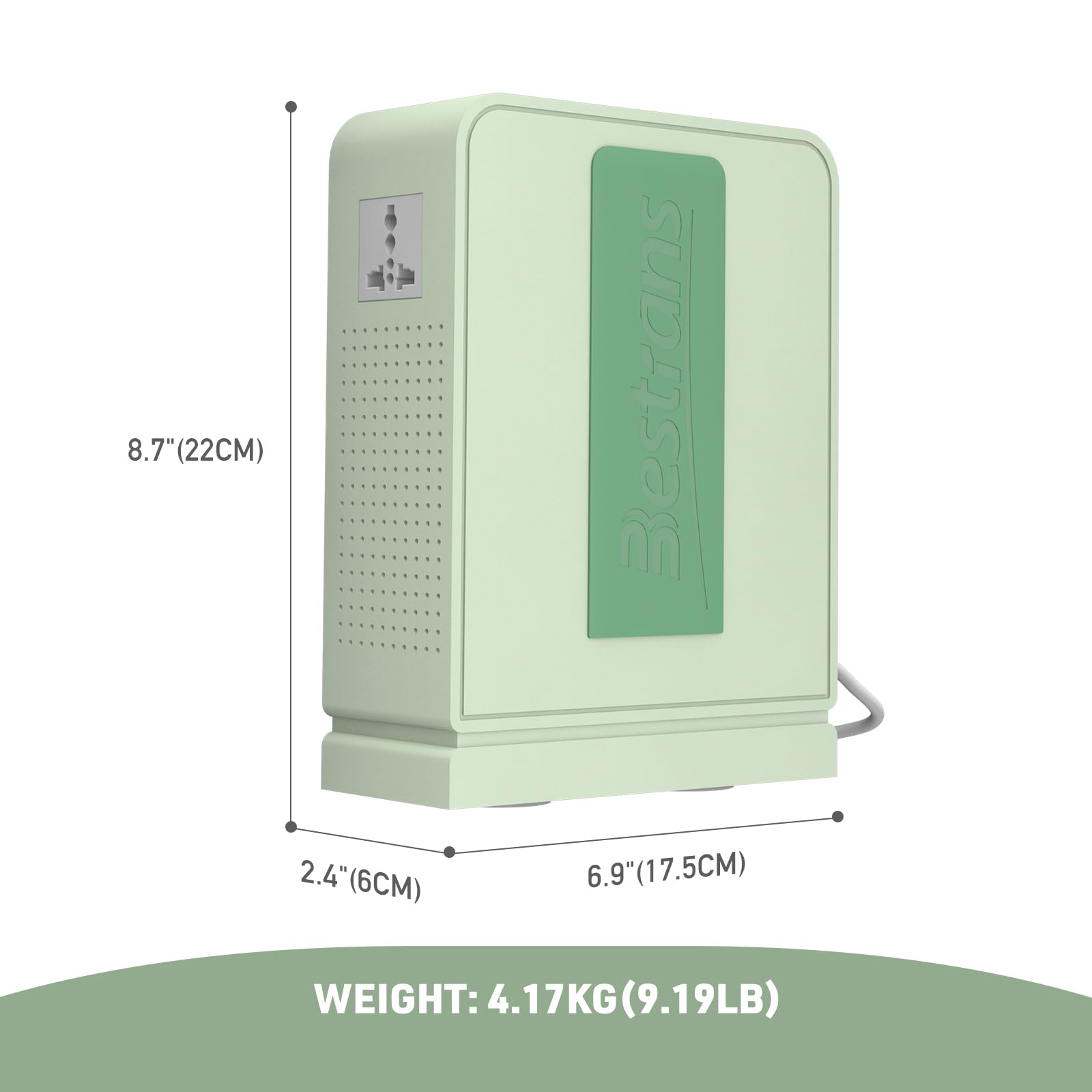 Trasformatore step up da 1000 W, convertitore da 110 V a 220 V, convertitore di tensione resistente, da 110 V-120 V a 220 V-240 V, con doppia presa, protezione da sovraccarico e ultra