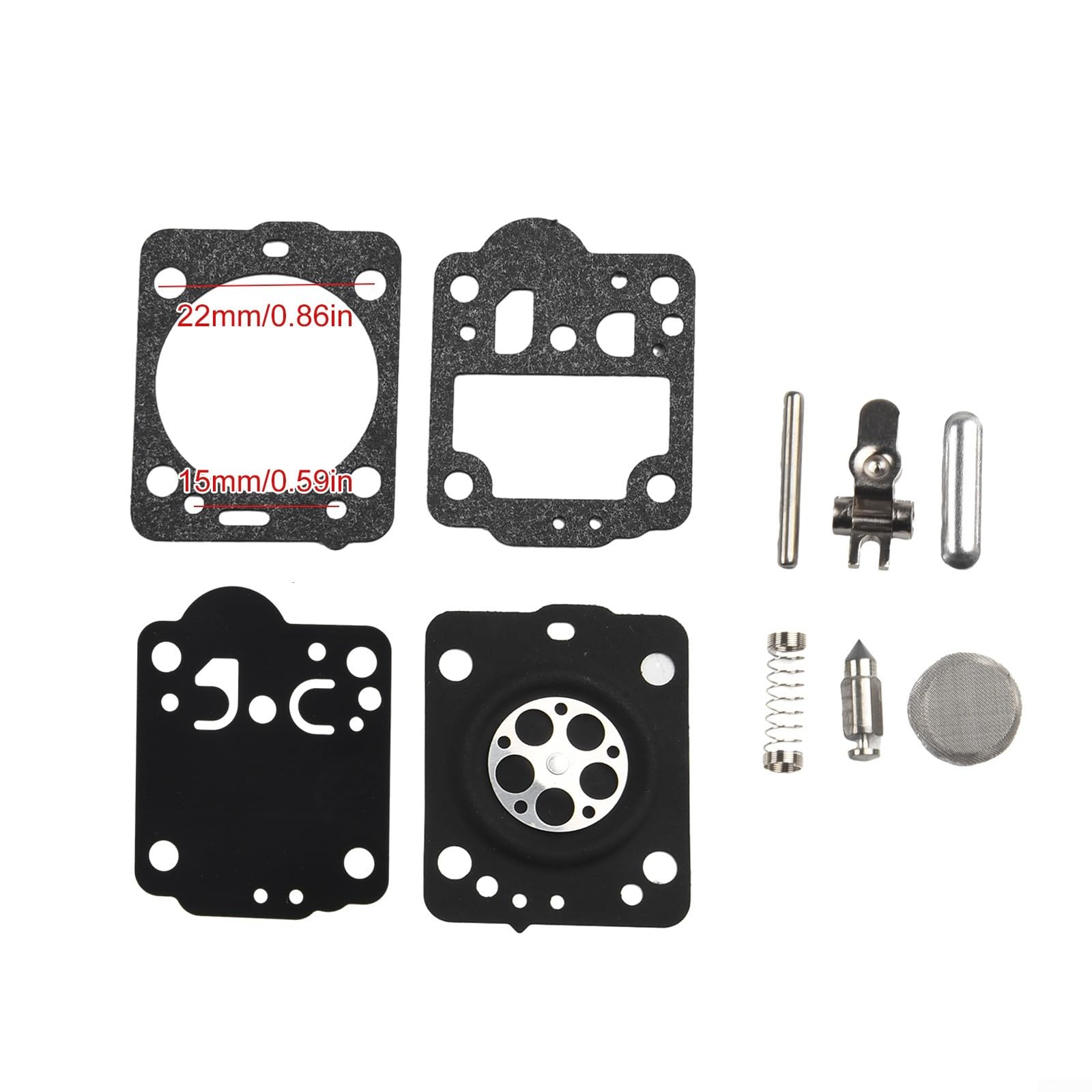 Kit di riparazione carburatore per Zama RB-149, set di guarnizioni di servizio e kit diaframma per parti di motosega C1T-EL41A, C1T-W33A, C1T-W33B, C1T-W33C