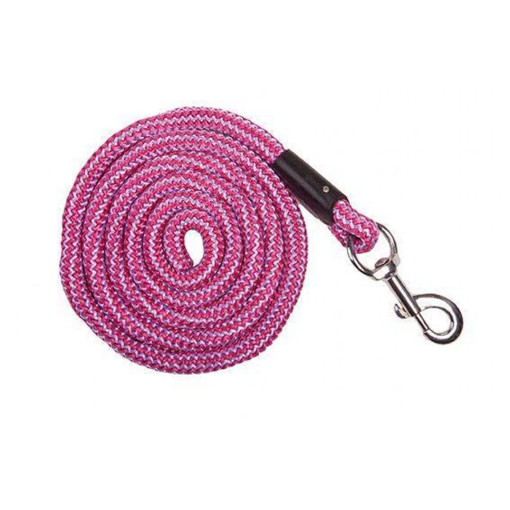 HKM 547044 en Tricot d'Aix-La-Chapelle avec Mousqueton, Longueur 180 cm, Rouge