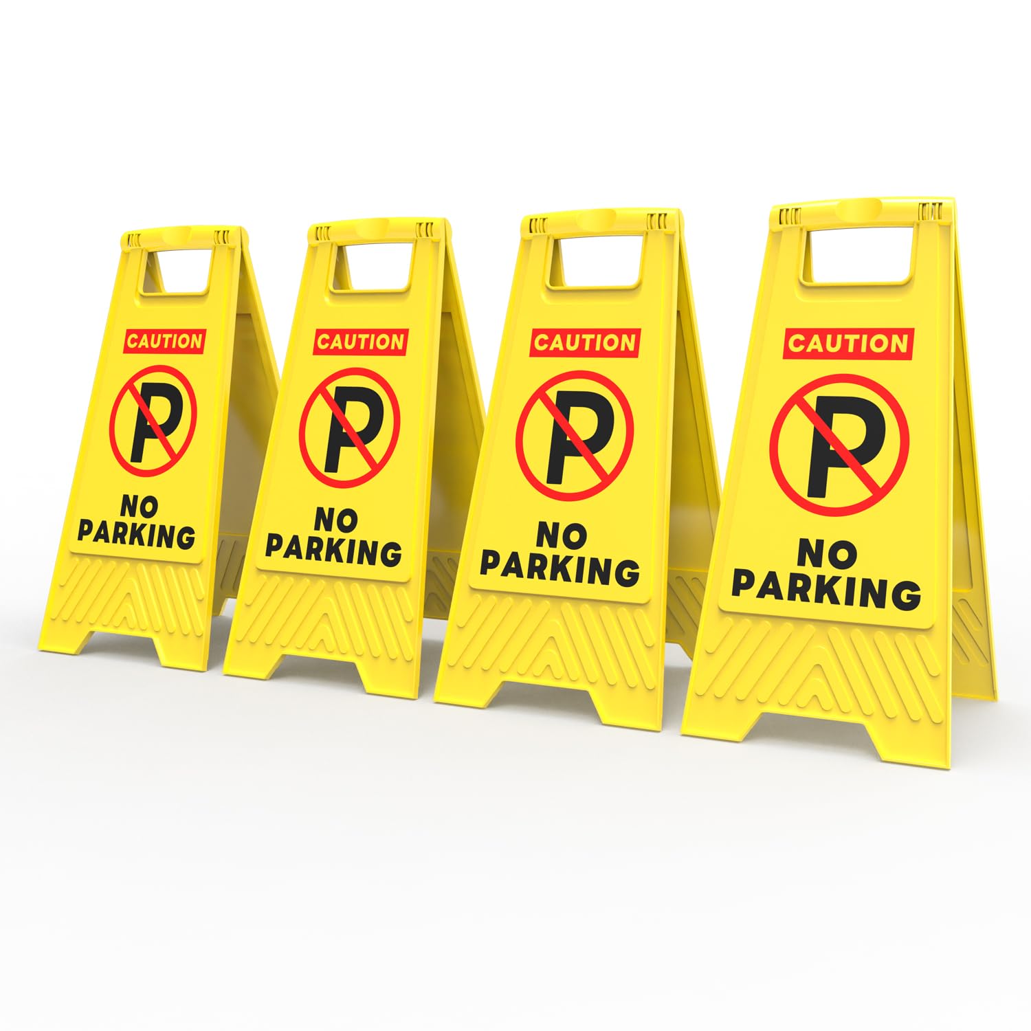 Henka 4-Pack No Parking Sign, 24 Inch Height, Double Sided A