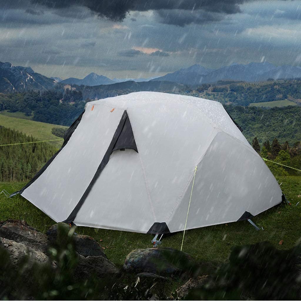 Namiot Trekkingowy, Wiatroszczelny, Namiot Zewnętrzny Pojedynczy Podwójny Ultralekki Pokryty Silikonem Turystyczny Kempingowy 1-2 Osoby Wodoodporny Krem ​​przeciwsłoneczny Tent