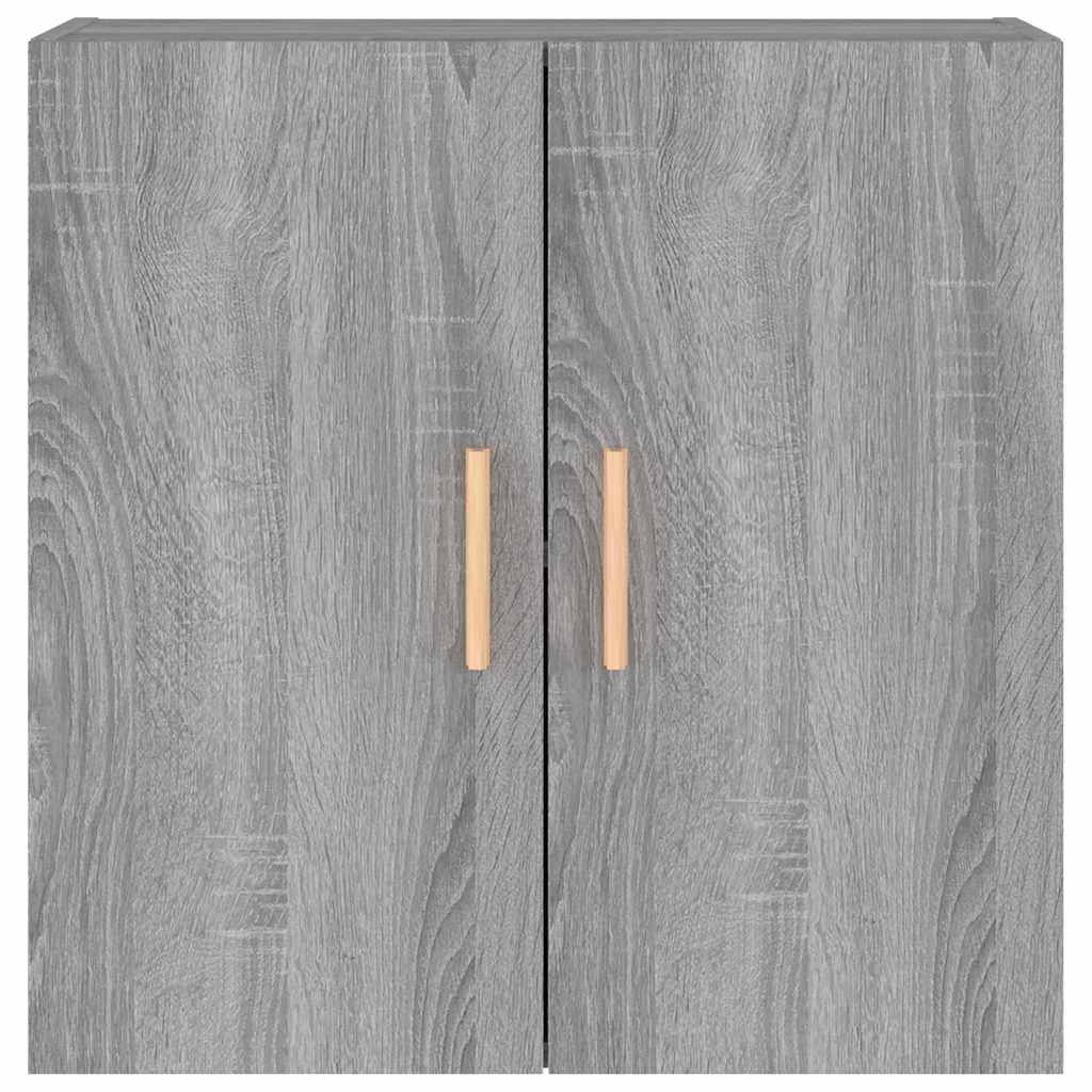 Sonoma szafka ścienna, szara, 60 x 30 x 60 cm, materiał drewnopochodny, regał ścienny, miejsce do przechowywania, wielofunkcyjna do salonu, sypialni, korytarza