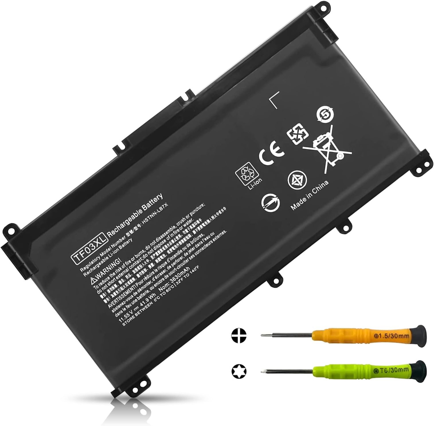 ASUNCELL 11.55V/42Wh TF03XL Laptop Akku für HP Pavilion 14-BF 14-BK 14-BP 14-BF 15-CC 15-CD 15-CK 17-AR050WM17-AR007CA 17-AR050WM TF03XL TF03041