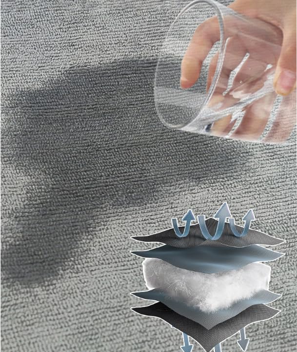 Yoga Towel Yoga Mat Towel Non Slip Hot Yoga Towel Quick Dry Fitness Mats Towel Ultra Soft and Sweat Absorbent Grip Dot Washable Grip Towels With Free Mesh Carry Bag - Image 6