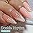 Double Rhythm Gel Polish 15ML Pure Sheer Same Color Same Bottle Soak Off Gel Polish Nail Art Manicure Salon DIY at Home for Women (Milky Orange Pink-A1317)