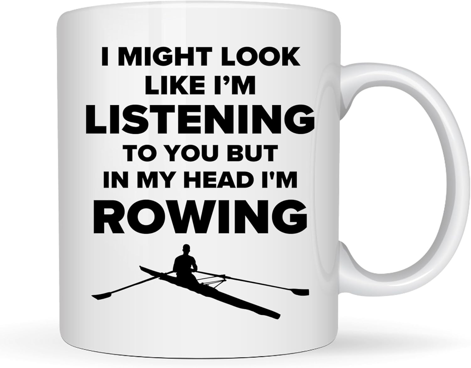 Rower Coffee Mug 11oz White -Rowing Mind – Rowing Gifts For Men Women Boat Team Athlete Lake Lover
