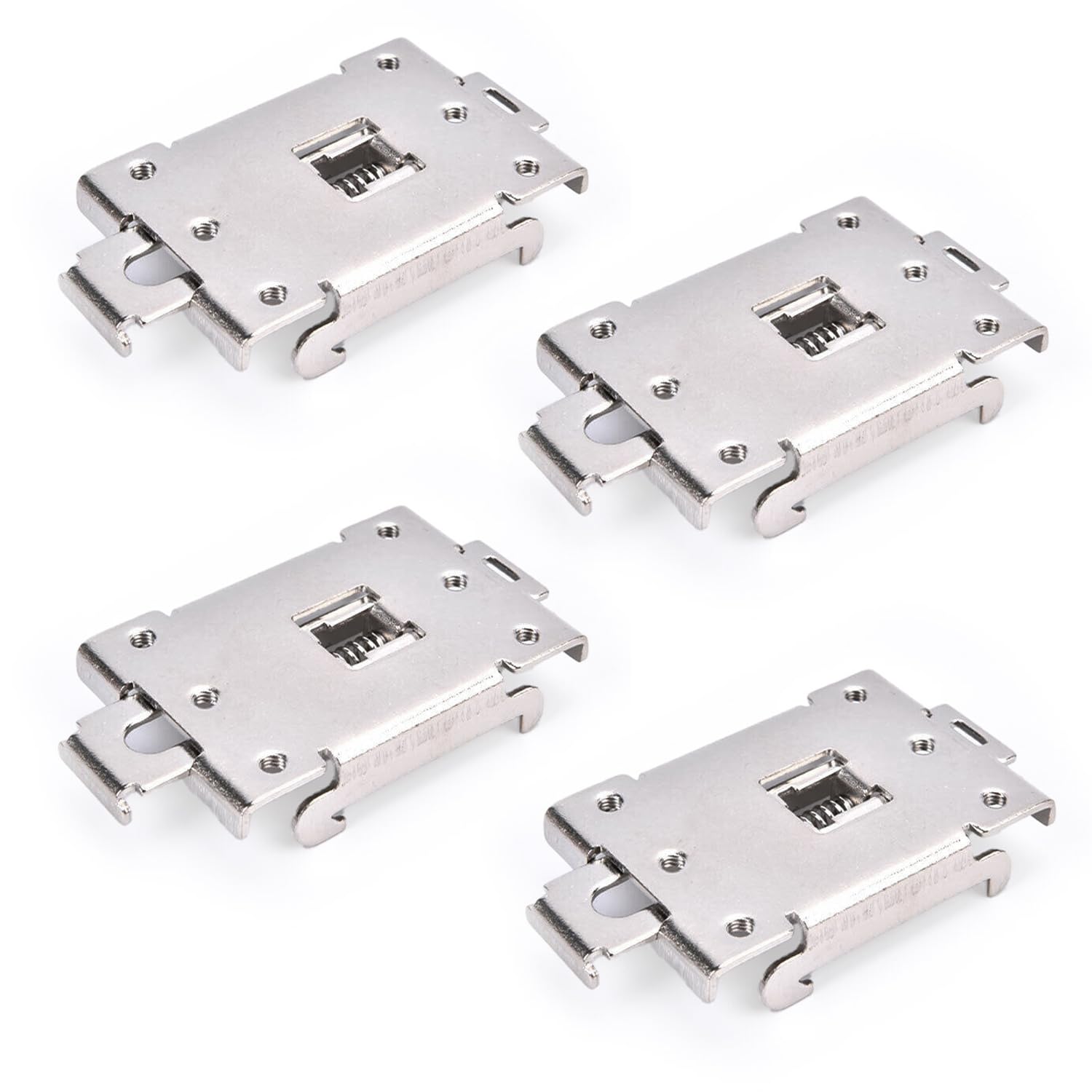 4 Piezas Pinza de Sujeción para Relé de Estado Sólido, Con Tornillos de Fijación, Proporciona una Sujeción Estable, Adecuada para Adaptador de Carril DIN de 35 mm (tamaño uniforme)