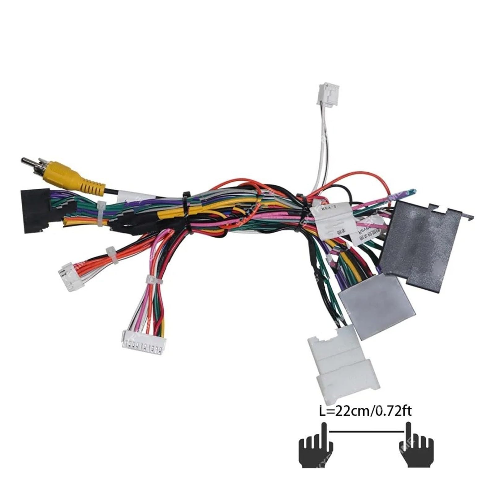 Mascherina Autoradio Cornice Stereo 16Pin per Grande per Parete per Haval H3 HY-GW-05 OD-GRW-05 Auto Cablaggio Adattatore Canbus Box Decoder Android Radio Cavo Alimentazione