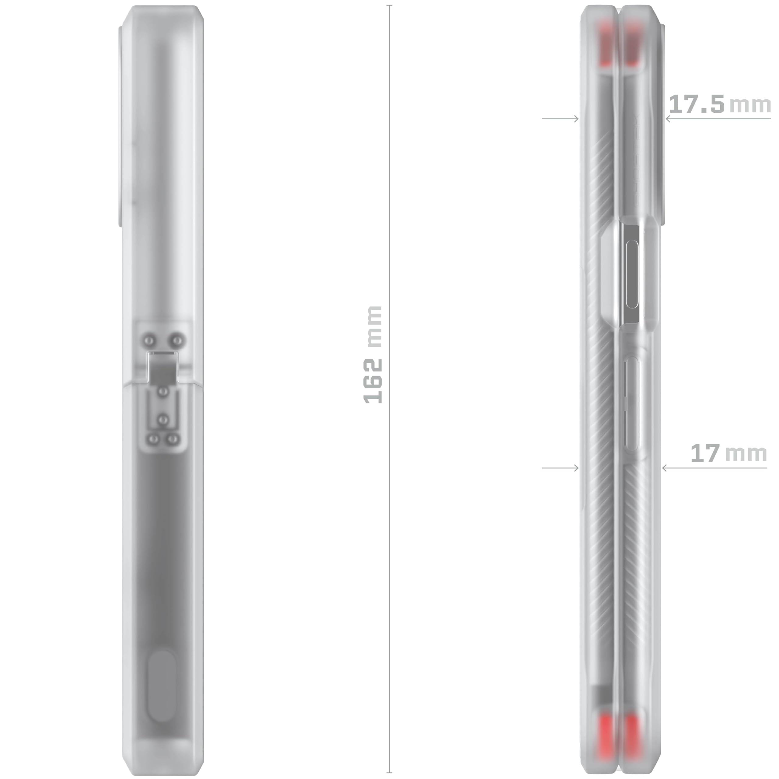 Ghostek Covert Schutzhülle für Pixel 10 Pro Fold 2025 mit integriertem Ständer und vollständigem Scharnierschutz, transparent, entworfen für Google Pixel10 Pro Fold 20,3 cm (8 Zoll) (transparent)