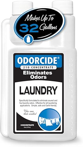 Odorcide Eliminador concentrado de olores de lino fresco para ropa de lavandería para olores fuertes, todos los usos de lavandería, neutralizador de