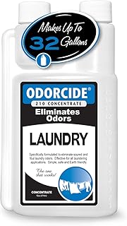 Odorcide Concentrated Fresh Linen Scent Laundry Odor Eliminator for Strong Odor, All Laundry Uses – Safe, Non-Enzymatic Odor Neutralizer – Laundry Odor Remover for Smoke, Sweat & Pet Odors (16oz)