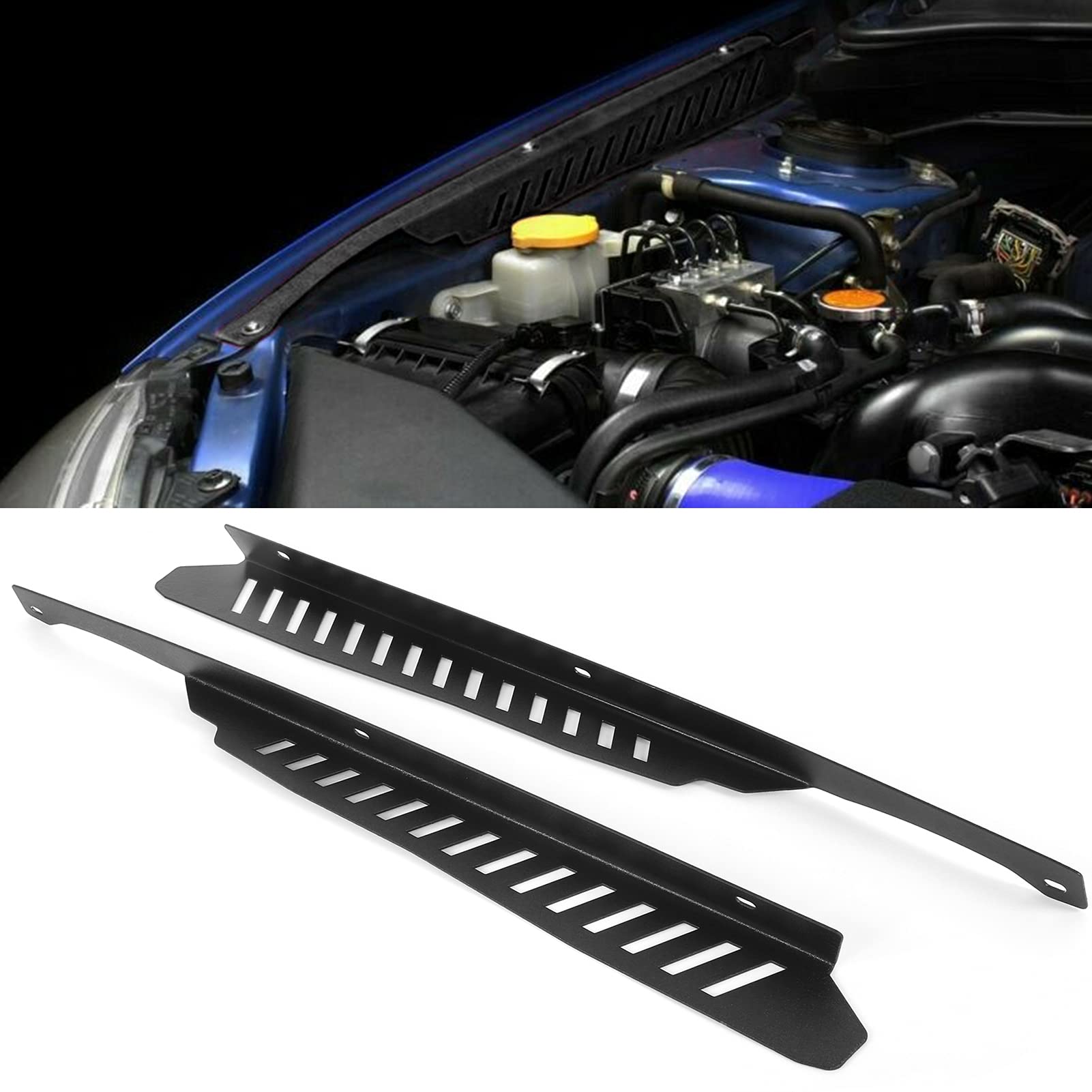 Aluminum Alloy Mudguard Shroud For 2011-2014 Subaru WRX/STI - Engine Bay Upgrade Kit With Tools