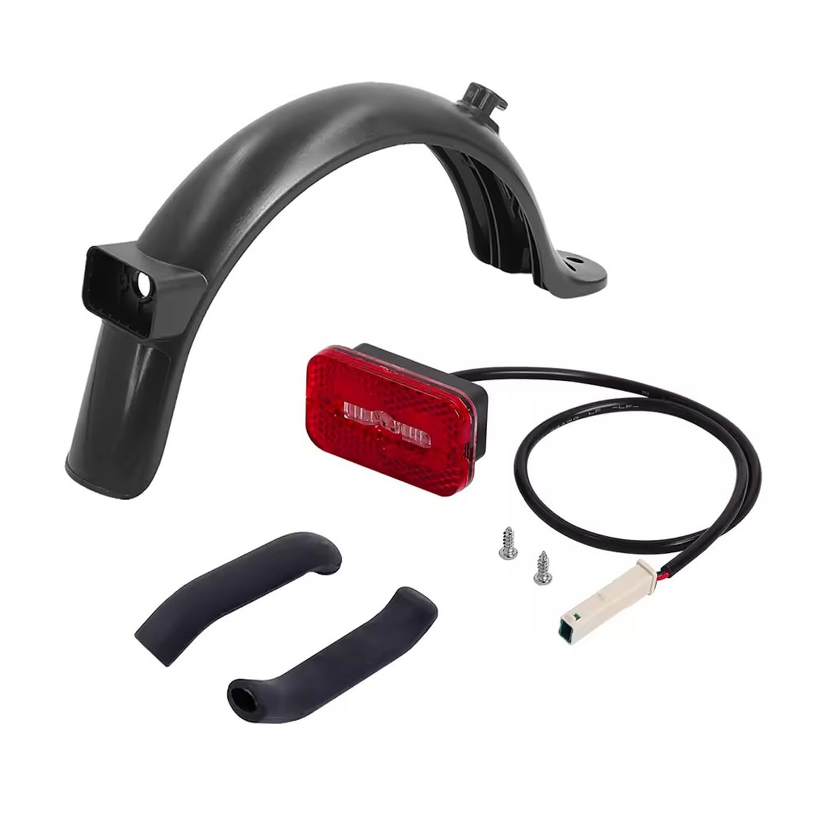 JOYSOG Mi3 Lite - Guardabarros trasero para scooter eléctrico, luz trasera, cubierta de mango de freno para Xiao Mi3 Lite, accesorio de repuesto