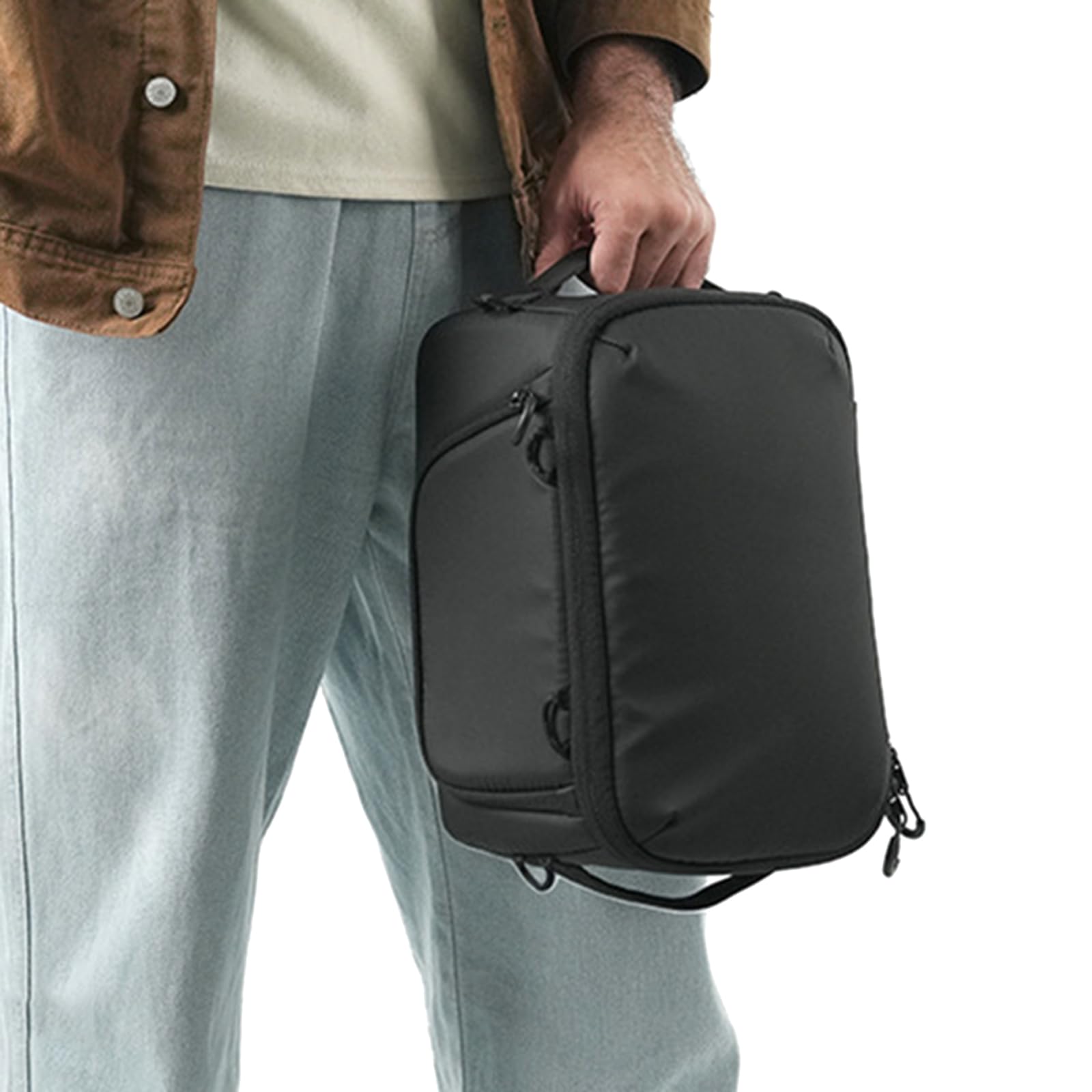 Bolsa impermeable para cámara réflex digital con compartimentos ajustables para protección de lentes, bolsillos de almacenamiento para fotógrafos