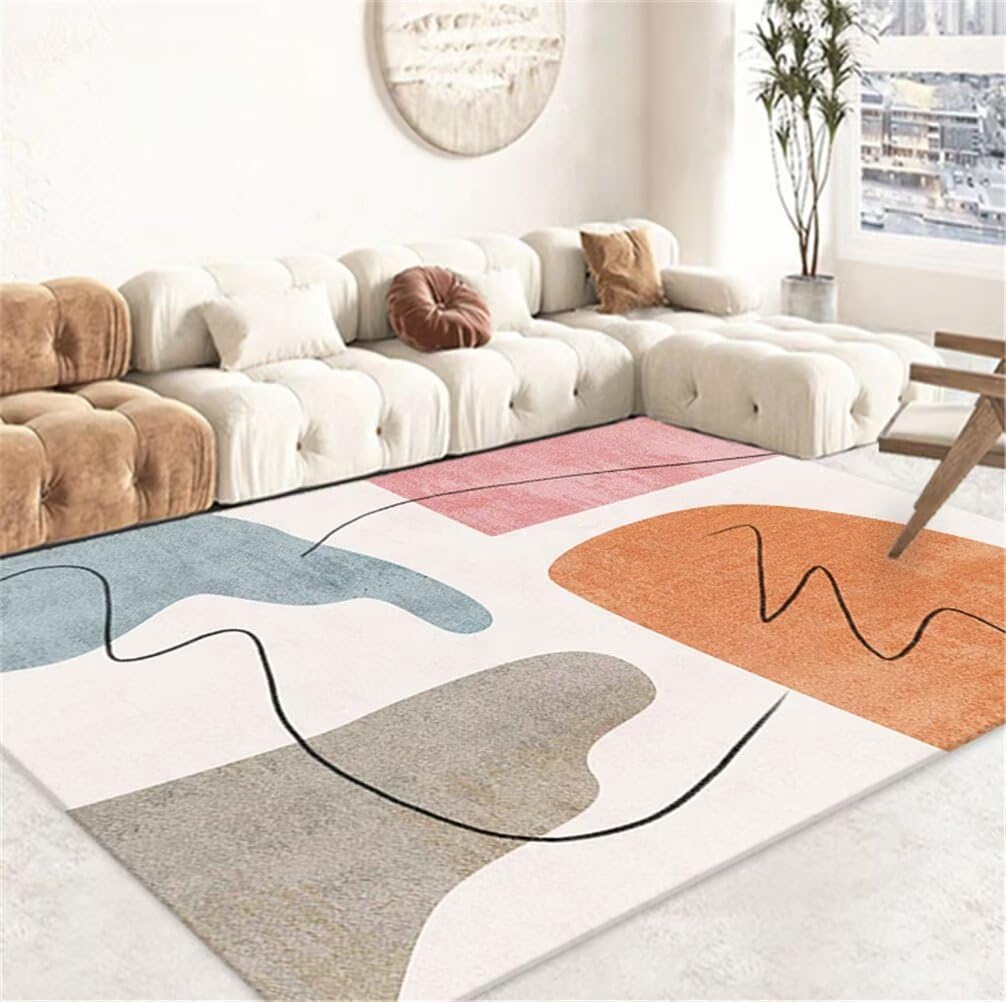 Tapis tout doux 50x80cm de style minimaliste moderne pour chambre d'enfant